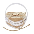 thumbnail image 3 of Cesta de yute romántica portátil para dama de honor, soporte para caja de regalo para boda 10 cm x 95 cm, 3 of 9