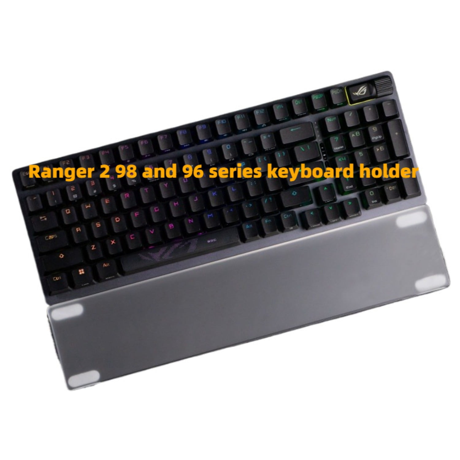 Acrylic Wrist Rest for ROG Azoth Extreme & ROG Azoth, Ergonomic Palm Support Pad for ROG Mechanical Gaming Keyboards, Clear Hand Rest