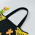 thumbnail image 4 of Bolso Mano Ganchillo Halloween Hombro Gran Capacidad Compras (calabaza), 4 of 6