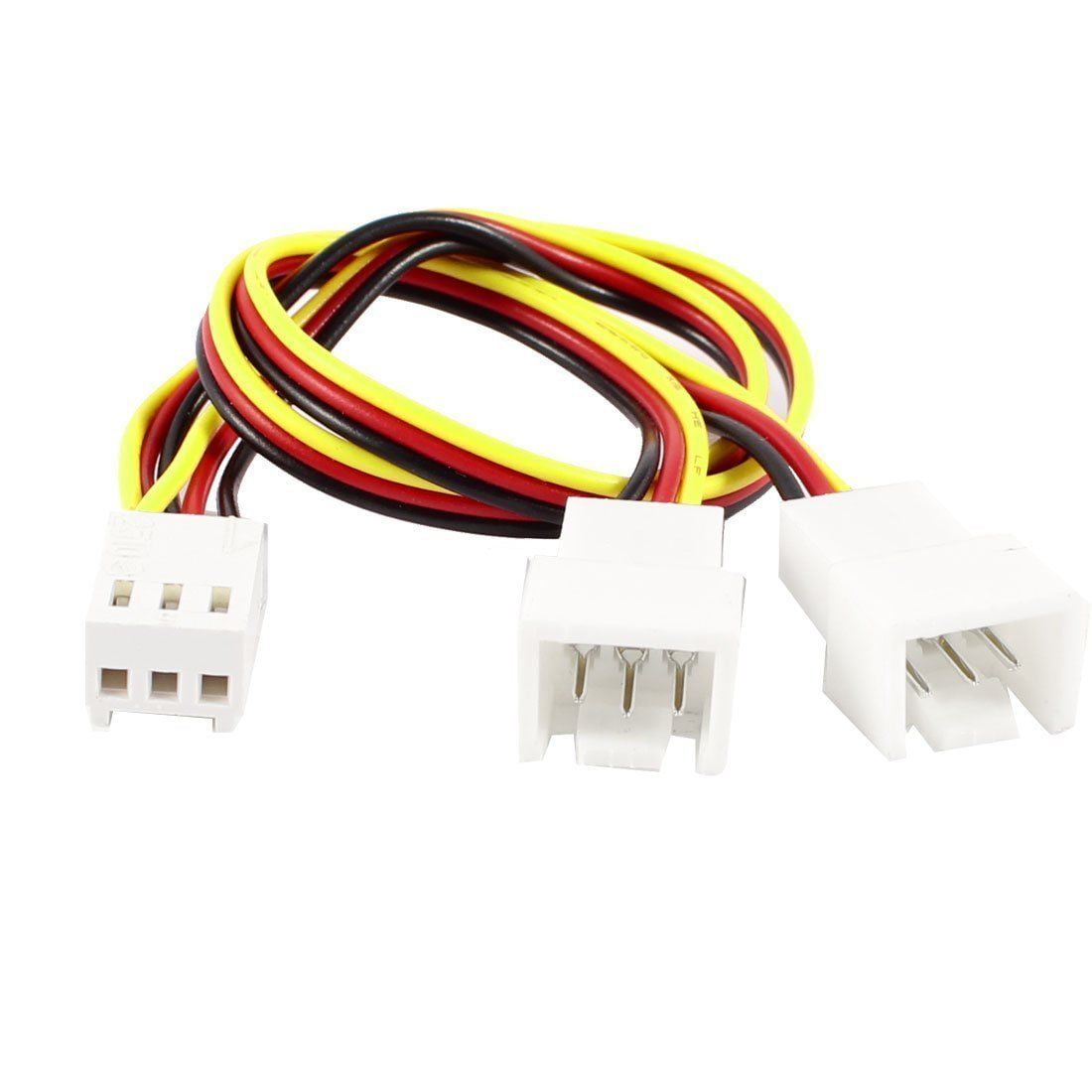 5PCS PC Fan Male 4-Pin Convert to 2x Female 4-Pin Y-Splitter Cable Connector 