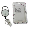 thumbnail image 3 of CSChome Card Holder Badge Holder Retractable Design Floral Print Lightweight Reusable Bright Color Name Badge Reel, 3 of 7