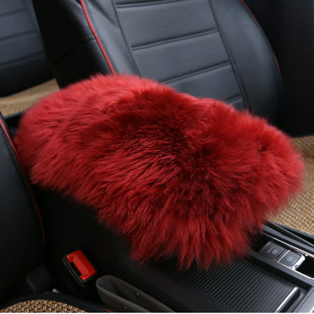 Car Warm Armrest Console Winter Pad Cover Cushion Support Box Rest Seat