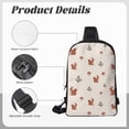 thumbnail image 6 of Rocae Cute Squirrel for Lightweight Chest Bag Dual Pocket, Waterproof Crossbody Sling Bag for Men and Women, 6 of 8
