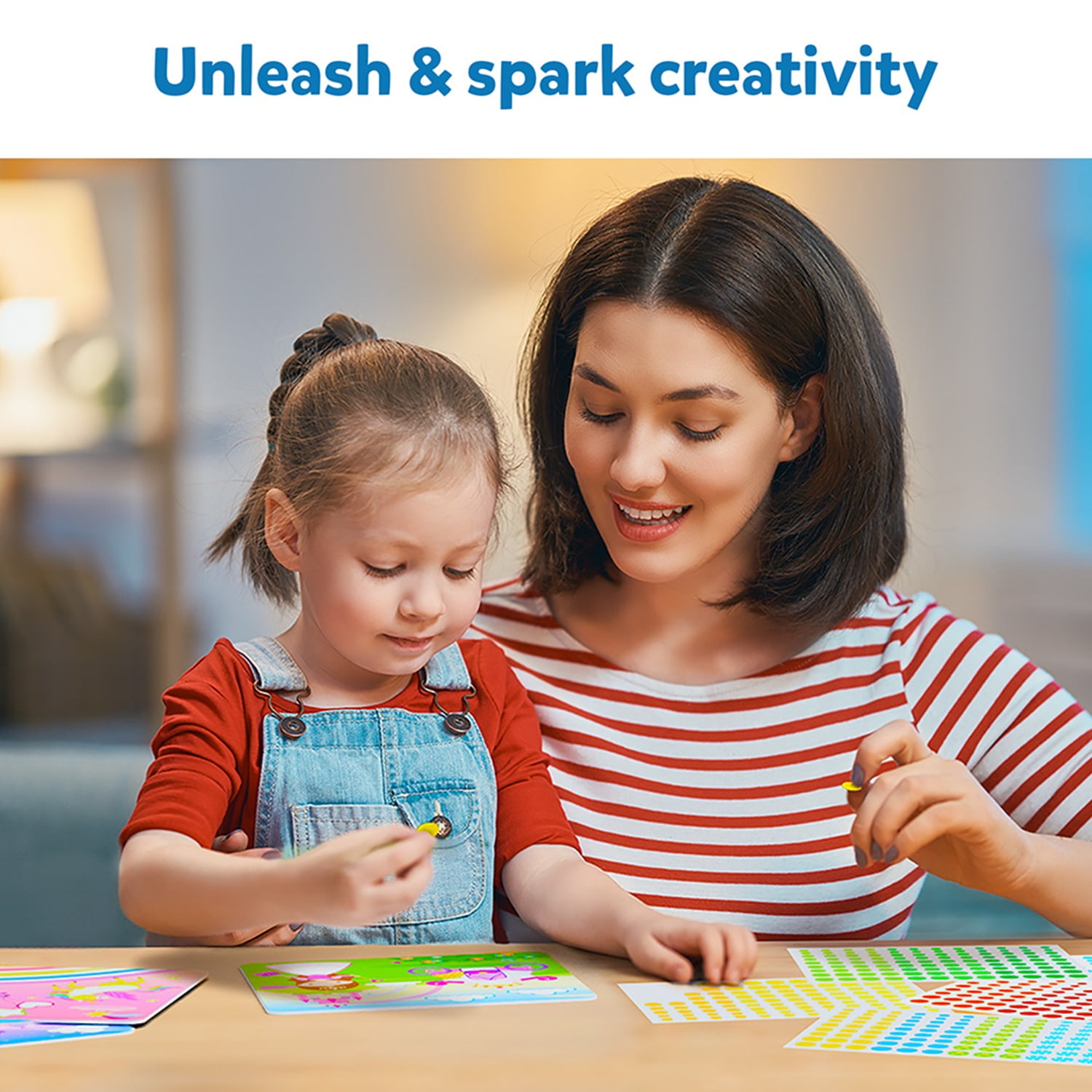 Skillmatics Dot It Sticker Art - Unicorns & Princesses, Mess-Free Fun for Kids, 500+ Stickers, Craft Kits, DIY Scrapbooking Activity, Travel Toys, Gifts for Girls & Boys Ages 3, 4, 5, 6, 7