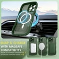 thumbnail image 6 of VENINGO Case for iPhone 16 Pro Max 6.9",Compatible with Magsafe,Wavy Frame Hard Translucent Matte Back Cover,Slim Shockproof Protective iPhone 16 Pro Max Case,Green, 6 of 7