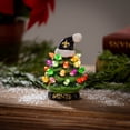 thumbnail image 2 of New Orleans Saints 2-Pack 4" Ceramic LED Christmas Tree Set, 2 of 3