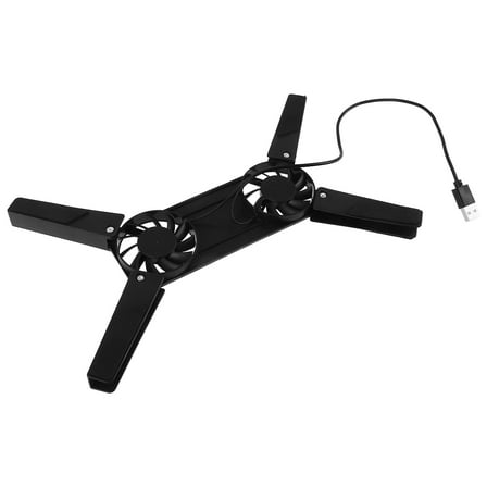 MLINS  Laptop Cooling Fan Pad Pads for Laptops Ventilation Tray Gaming Black