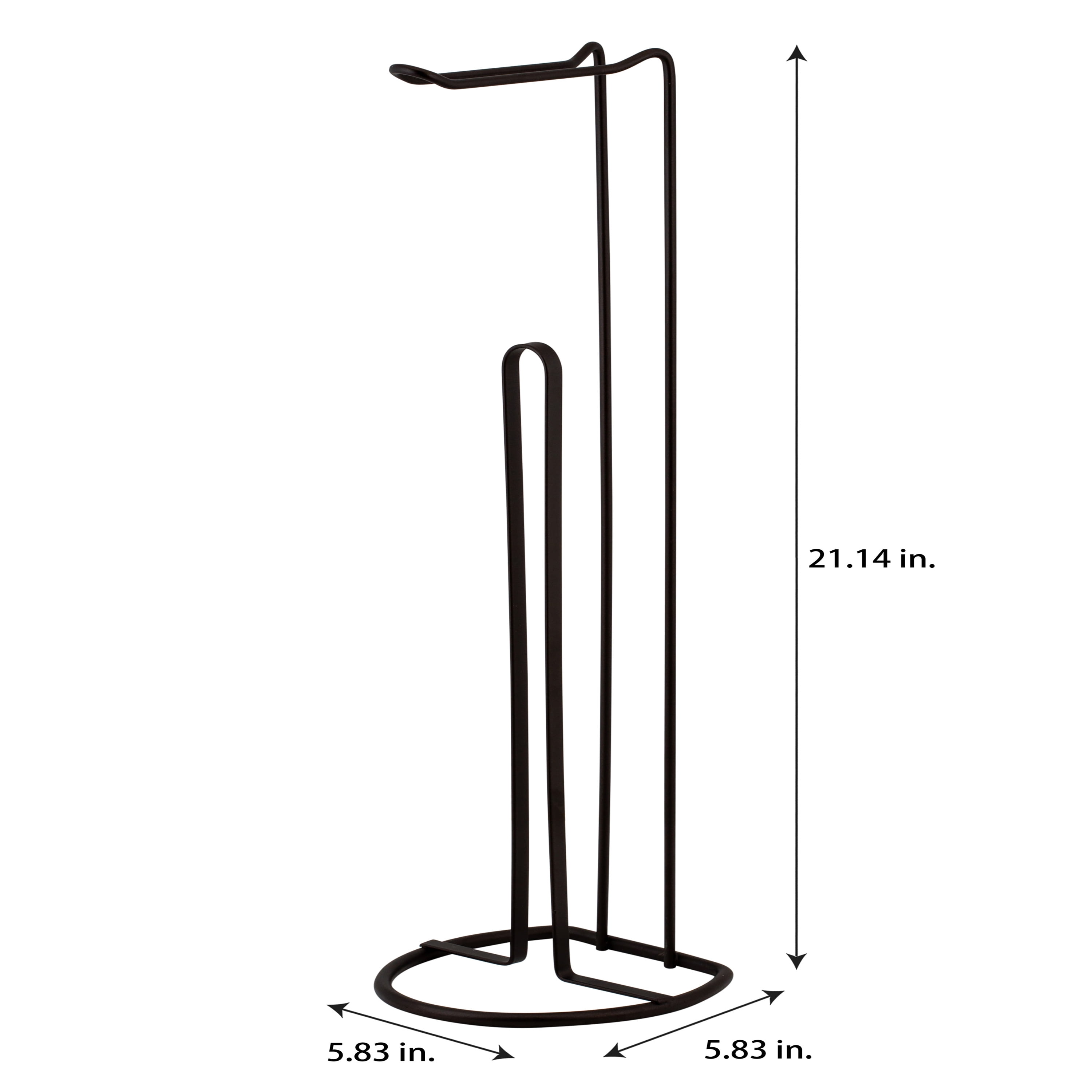 Bath Bliss Freestanding Toilet Paper Holder and Dispenser, Bronze