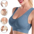thumbnail image 5 of Mgmyaa Wirefree Seamless Sports Bra Women Removable Padded Yoga Top Light Support Fitness Activewear Comfortable Breathable Fabric Racerback Workout Design for Yoga Running Gym, 5 of 5