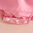 thumbnail image 6 of kpoplk Baby Girl Romper Dress Short Sleeve Floral Lace Ruffle Summer Outfit Infant Toddler Jumpsuit with Headband 0-3-6-12 Months(Pink,9-12 Months), 6 of 8