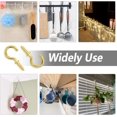 thumbnail image 5 of 100 Pcs 5/8" Ceiling Cups Hooks Screw Hooks Ceiling Cup Hooks Self-Tapping Screws Hooks Gold -, 5 of 5