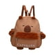 thumbnail image 4 of Mochila de peluche de capibara, cómoda mochila con correa para el día a día, ideal para niños y mujeres. Oreja marrón, 4 of 9