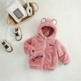 thumbnail image 2 of LWNYDPLSD 2t Jackets for Toddler Boy Infant Fleece Jacket Winter Coat 5t Girls Sherpa Hoodie Baby Girl Tops All Black Hoodie Clothes 12-18 Months, Pink 4-5 Years, 2 of 3