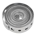 thumbnail image 2 of Galvanized Pipe Strap Flexible Metal Hanger with Holes Rust Resistant Material Suited for Plumbers and DIY Installers, 2 of 8