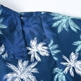 thumbnail image 5 of YONGHS Baby Boys Hawaiian Shirt Button Down Short Sleeve Summer Beach Shirt for Toddler Luau Holiday Dark Blue 6-7, 5 of 7