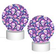 thumbnail image 2 of Salouo Skull rainbow mushroom colorful for Round Acrylic Night Light - Acrylic Sheets with LED Light Lamp Base - Decorative Night Lamp for Restaurant Bar Cafe Shop Room Decoration, 2 of 9