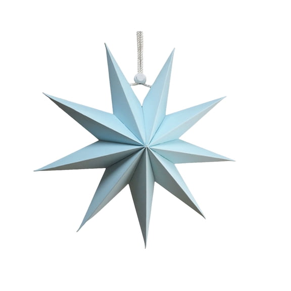 30Cm 9-Point Paper Folding Star Christmas Decoration Foldable Hanging for Table Room Wedding Birthday Party Home Decor