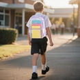 thumbnail image 6 of LILIYA Functional Small Backpack, Adjustable Shoulder Straps, Casual Daily Use, Water Resistant, for Ages 5Rd 5th 7th 9th, High School, Classic Bookbag, Commuter Pack, 6 of 6