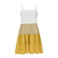 thumbnail image 7 of Efsteb Spaghetti Strap Dresses for Girls Summer Fashion Casual Sleeveless Dress Ruffle Tiered Beach Dresses (Yellow,4 Years), 7 of 7