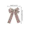 thumbnail image 2 of INSPIRE CHIC Women's Ribbon Lace Brooch Bow Vintage Tie Pin Clip Bow Ties One Size Burgundy, 2 of 5