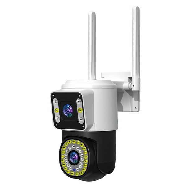 Pisexur Electrónica para Hombres Cámara de Vigilancia Exterior con Dos Lentes, Teléfono Móvil de 360 Grados, Monitoreo Remoto WiFi, Intercomunicador Bidireccional, Visión Nocturna, Rastreo Móvil, Ala