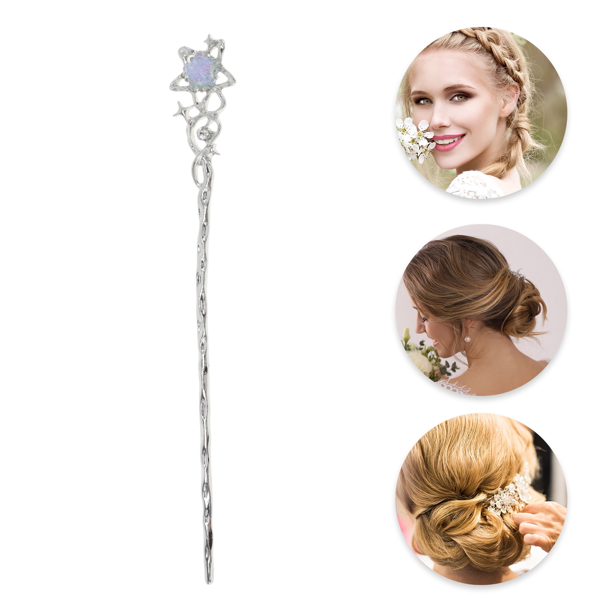 Unique Bargains Star Hair Chopstick for Women 1 Pc [Star]