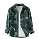 thumbnail image 2 of Blusa y camisa de manga larga con cuello vuelto para hombre, estilo casual, de color liso, con botones, de poliéster., 2 of 8