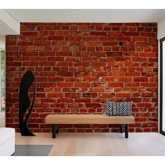Tiptophomedecor Background & Patterns Wallpaper Wall Mural - Red Brick Wall