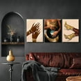 thumbnail image 4 of Black Woman Canvas Wall Art Modernity Fashion Painting Pictures Wall Decor African American Black Female Posters Prints Artwork for Bathroom Bedroom Living Room Home Decoration, 4 of 6