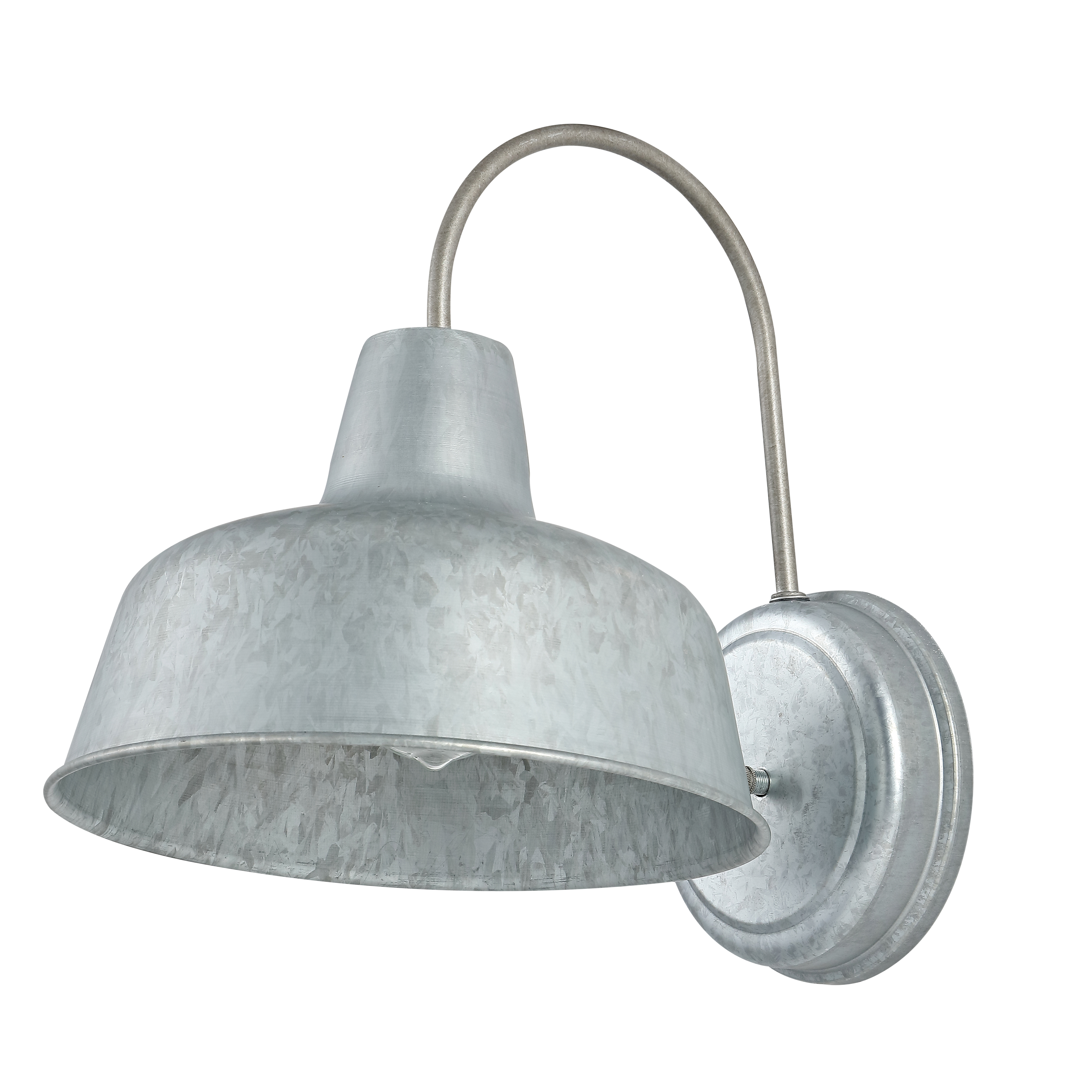 SAFAVIEH Jennine LED Steel Metal Wall Sconce with Galvanized Shade, Set of 2