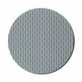 thumbnail image 1 of Retro Mouse Pad for Computers, Geometrical Pattern with Curved Look Shapes with Lines in Pastel Tones, Round Non-Slip Thick Rubber Modern Gaming Mousepad, 8" Round, Night Blue and Cream, by Ambesonne, 1 of 2