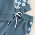 thumbnail image 5 of NOLDARES Toddler Baby Boy Fall Outfit Letter Print Long Sleeve Sweatshirt and Elastic Pants Set 2Pcs Winter Clothes Size:2-3 Y,Blue, 5 of 5