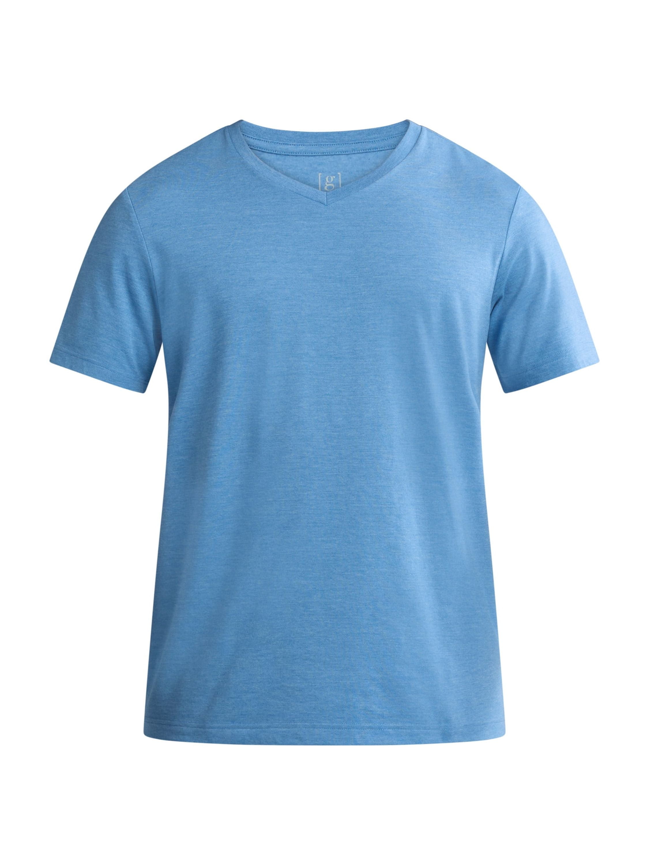 George Men's and Big Men's Lightweight V Neck Tee with Short Sleeves, 3-Pack, Sizes XS-3XL