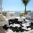 thumbnail image 6 of Addison Rugs Chantille Indoor/Outdoor Transitional Modern Black Washable Round Rug, 8' x 8', 6 of 6