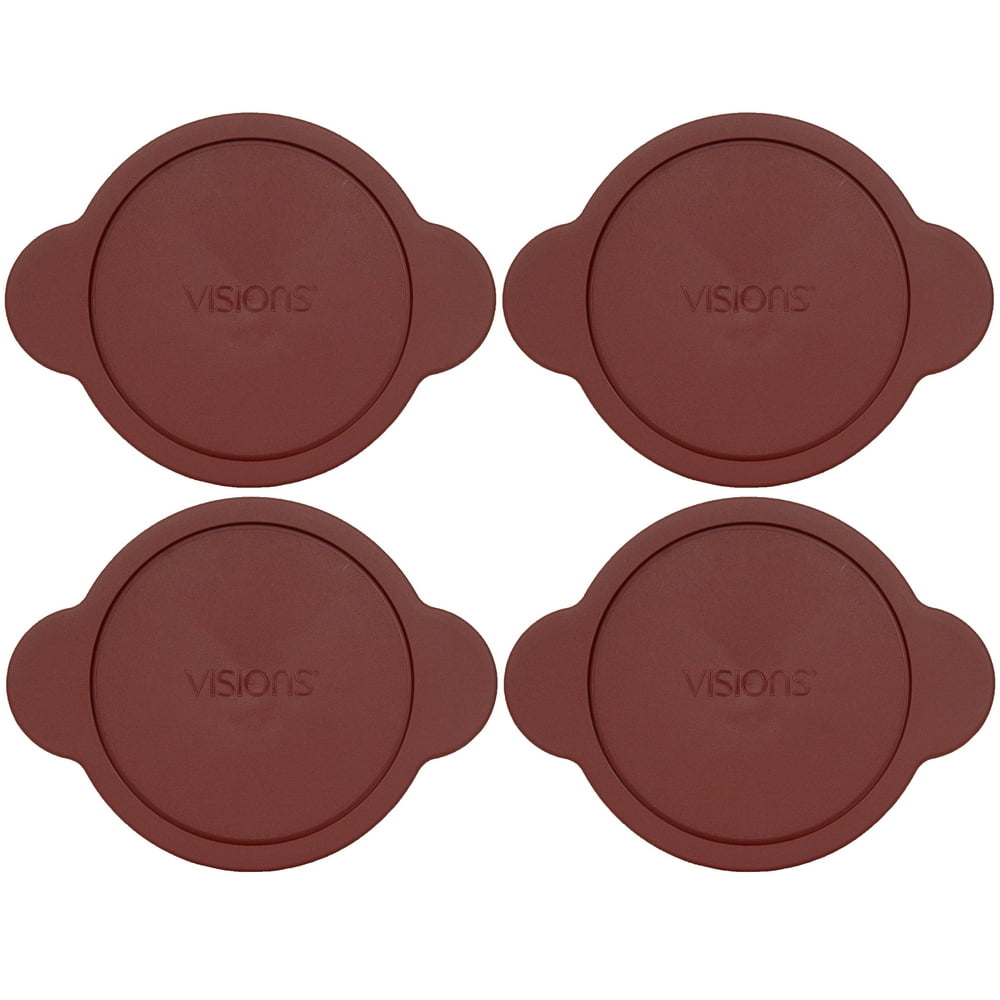 Corningware Replacement Lid CM 125PC 1.25L Cranberry Red Plastic Cover 4Pack for Glass Dish