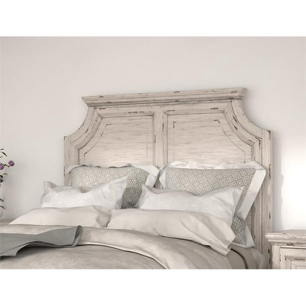 Providence Antique White Wood Queen, White Antique Headboard Queen Size