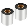 thumbnail image 1 of Unique Bargains 2.36'x984' (60mmx300m) Wax Thermal Transfer Ribbon, 2 Roll 1' Core Ink Out Barcode Printer Ribbon, Black, 1 of 6