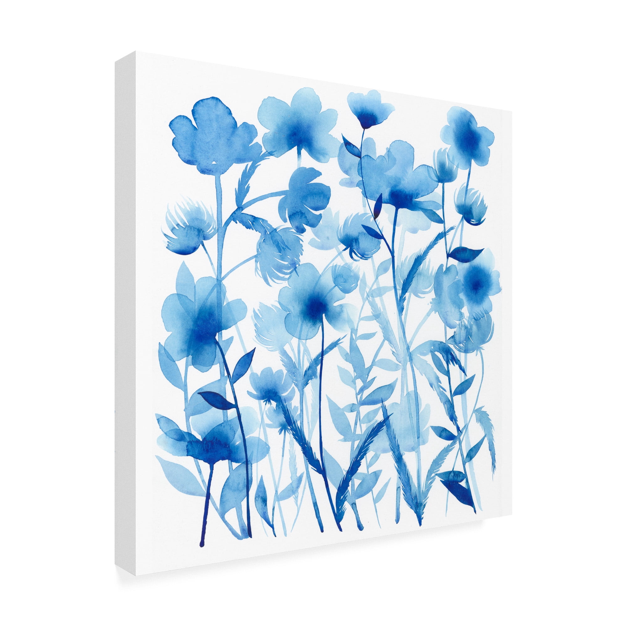 Cobalt Sway I' Canvas Art by Grace Popp