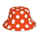 thumbnail image 1 of Balery Orange And White Polka Dot1 Sombreros para el sol para hombre y mujer, sombrero de pescador con UPF 50+, 1 of 6
