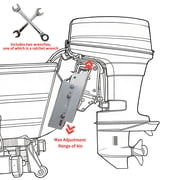 Winibo 8 Adjustable Outboard Motor Jack Plate, Setback Aluminum Jack Plate for Boat Steering System (JP5800C)