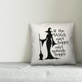 thumbnail image 2 of Creative Products If the witch ain't happy 16x16 Spun Poly Pillow, 2 of 2