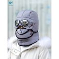 thumbnail image 2 of Deago Trooper Trapper Hat Winter Windproof Ski Hat with Glasses and Mask Warm Hunting Hats for Men Women (Gray), 2 of 8