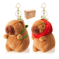 thumbnail image 1 of Llavero Capibara Peluche Lab.G, Café rojo y verde, 1 of 5
