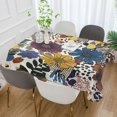 thumbnail image 2 of Yayeee Tablecloths 60" x 60" Rectangle Wrinkle Resistant Party Table Cover, Blue Flowers, 2 of 8