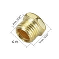 thumbnail image 2 of Silenciador de escape de bronce sinterizado G1/4 - Silenciador de cuerpo plano controlador de velocidad de flujo de aire de bronce 5pcs, 2 of 3