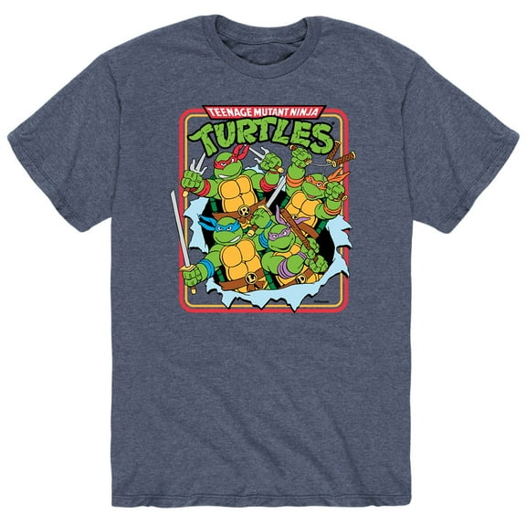 Teenage Mutant Ninja Turtles - Turtles in Action - Men's Short Sleeve Graphic T-Shirt