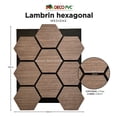 thumbnail image 4 of Lambrin Hexagonal Acústico De Pino Bronce, 2pz De 62 X 76 Cm, 4 of 5