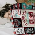 thumbnail image 4 of Nurse Gifts for Women, Nurse Practitioner Gifts for Women, RN Gifts for Nurses, Nurse Appreciation Gifts, Nursing Student Gifts, Nurses Week Gifts, Gift for Nurses Female Throw Blanket 60 x 50 Inch, 4 of 6