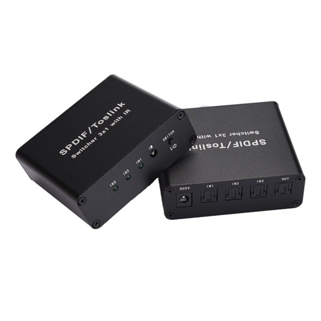 Xihbxyly Oferta Del Día Prime Solo Hoy Cable Distribuido Óptico Digital Spdif Toslink 3X1 para Ee.Uu.