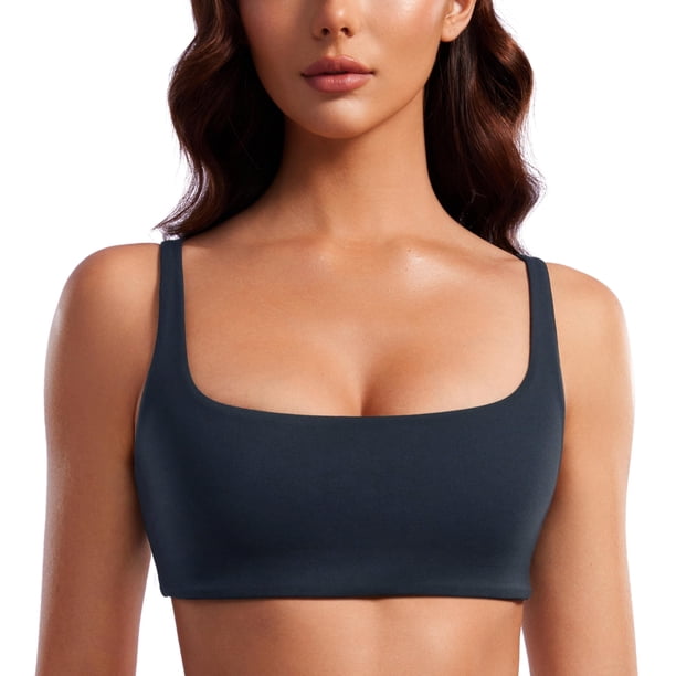 Sostén CRZ YOGA Butterluxe sin varillas con escote cuadrado azul marino XL